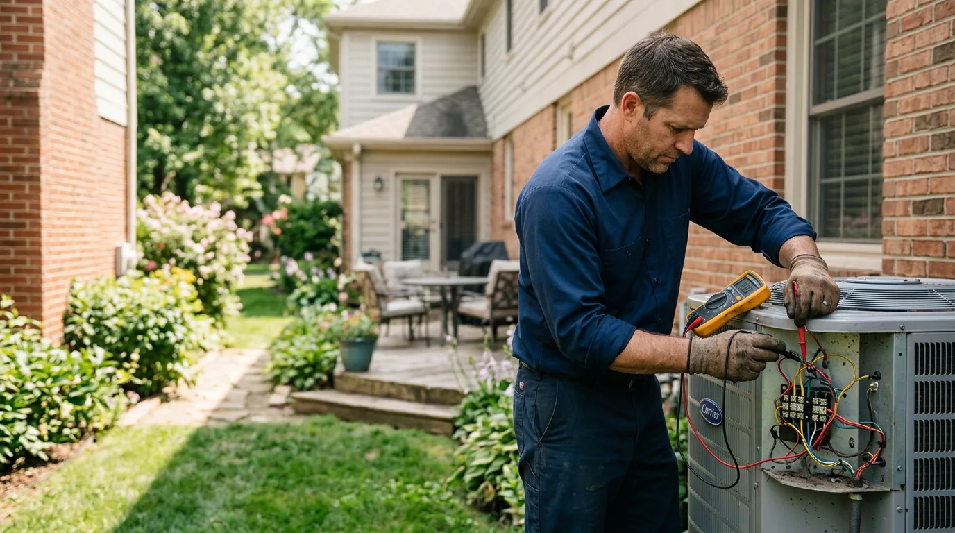HVAC technician working near Altoona, IA